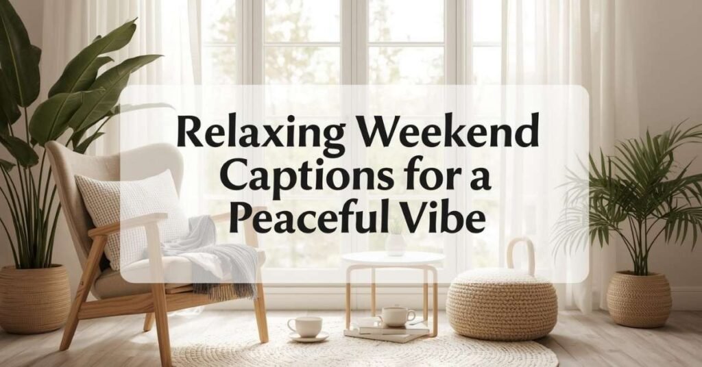 570+ Best Day Well Spent Captions for Instagram Fun 4 relaxing-weekend-captions-for-a-peaceful-vibe