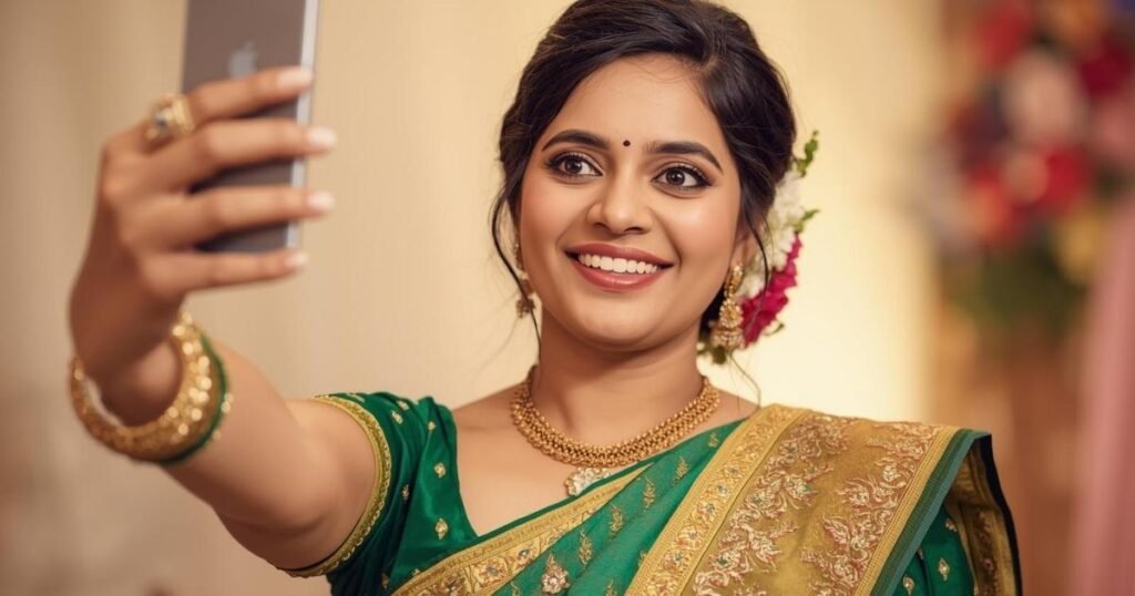 380+ Best Captions for Nauvari Saree That Wow Instagram 3 saree selfie captions for instagram