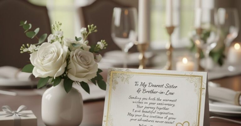 Anniversary Wishes for Sister and Brother in Law
