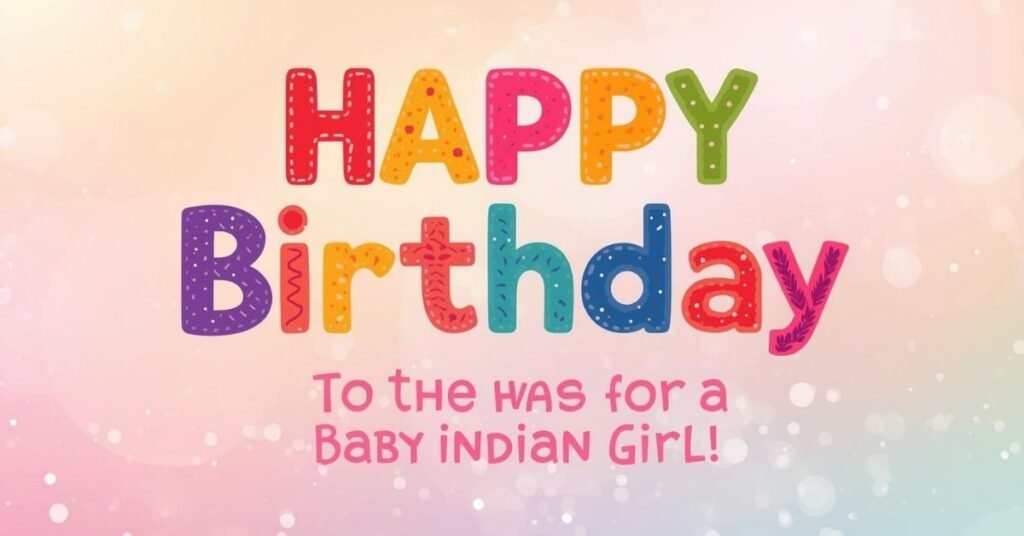 Smiling baby girl surrounded by balloons and birthday decorations