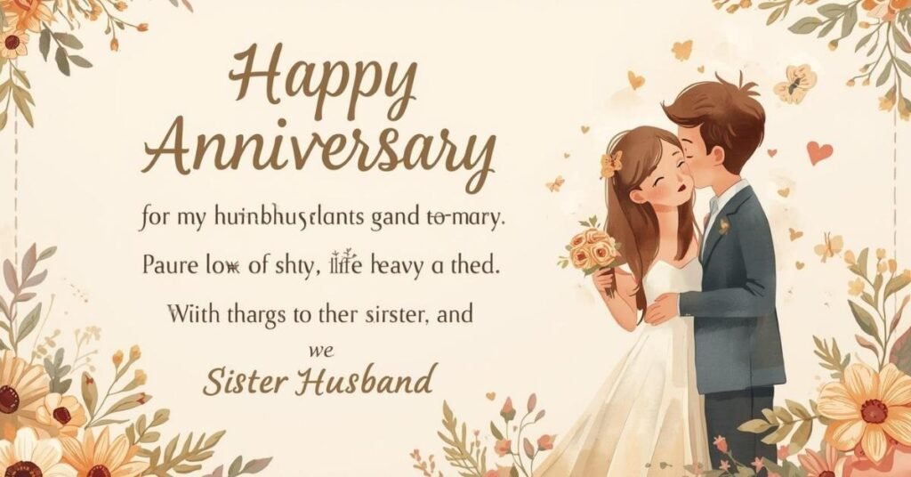 Sentimental Anniversary Wishes for Your Sister and Jiju