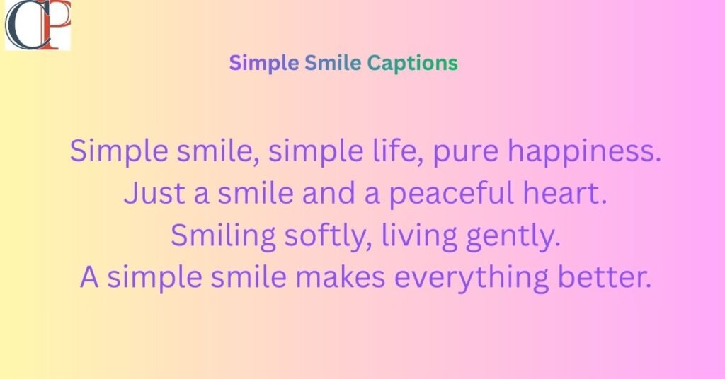 Simple Smile Captions
