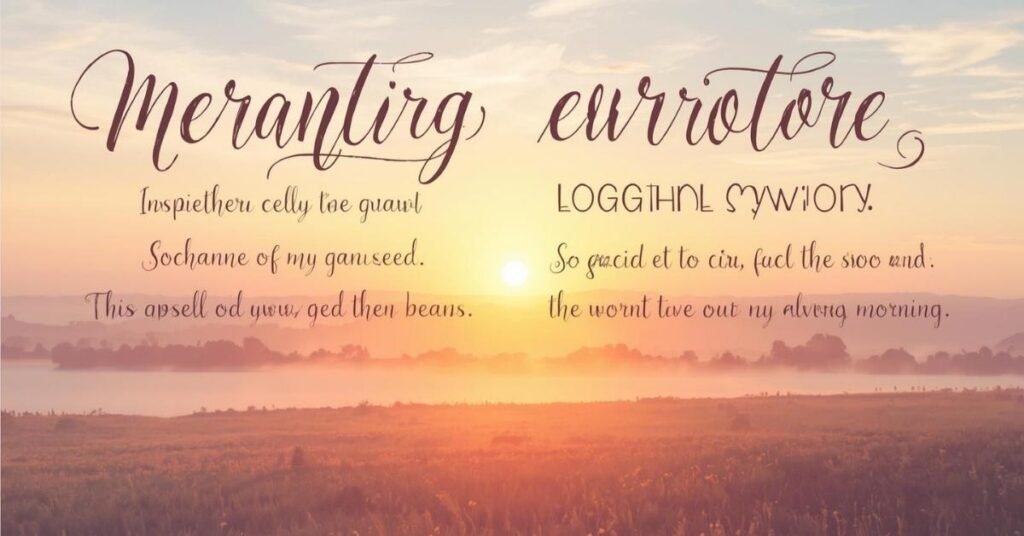 Sunrise and Morning Beauty Quotes 