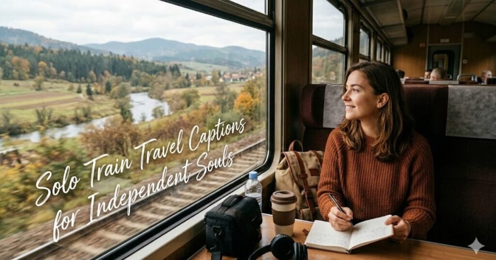 Solo Train Travel Captions for Independent Souls