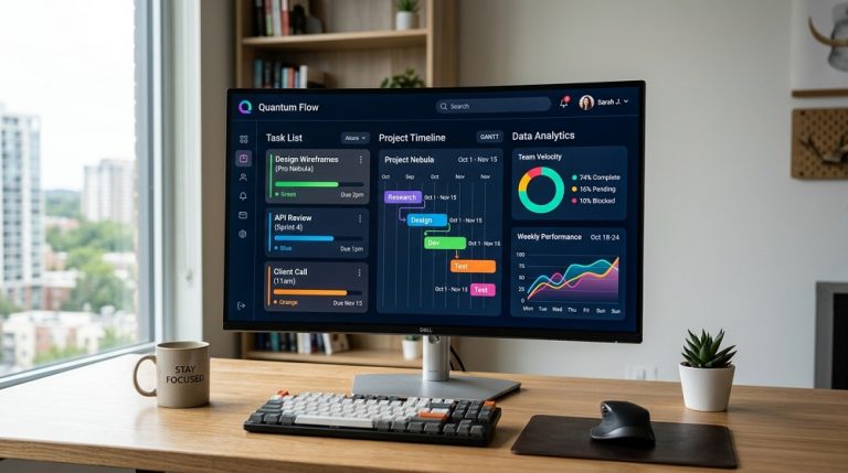 Productivity software dashboard UI 202606240916
