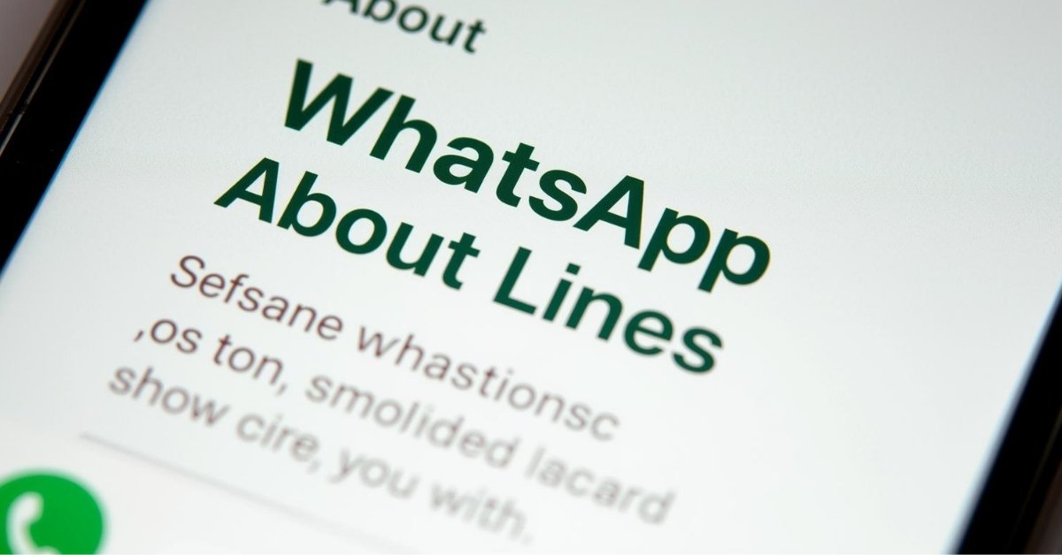WhatsApp About Lines